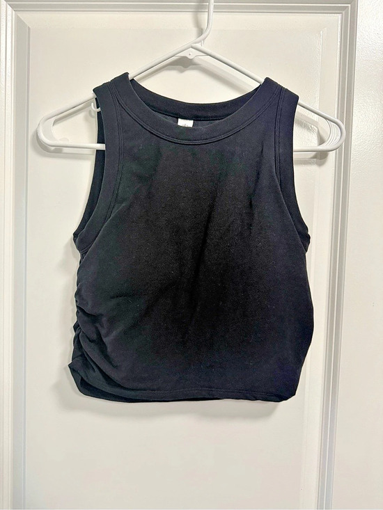 ALO Yoga Tops - alo Ruched Black Tank Top Size Medium Like New